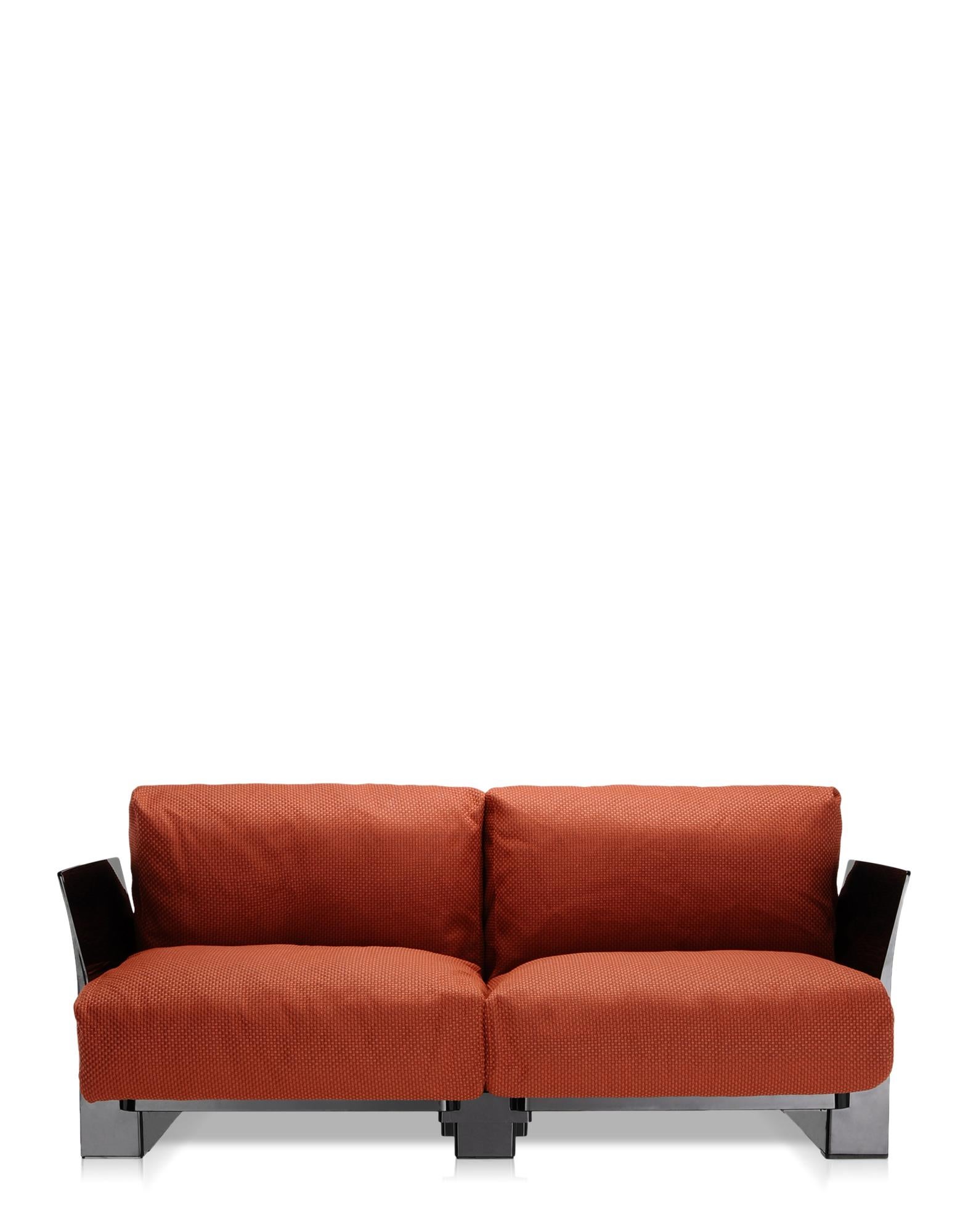 Kartell Pop Outdoor-Sofa in Ikon Orange von Piero Lissoni (Stoff) im Angebot