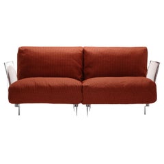 Kartell Pop Outdoor Sofa in Ikon Orange by Piero Lissoni