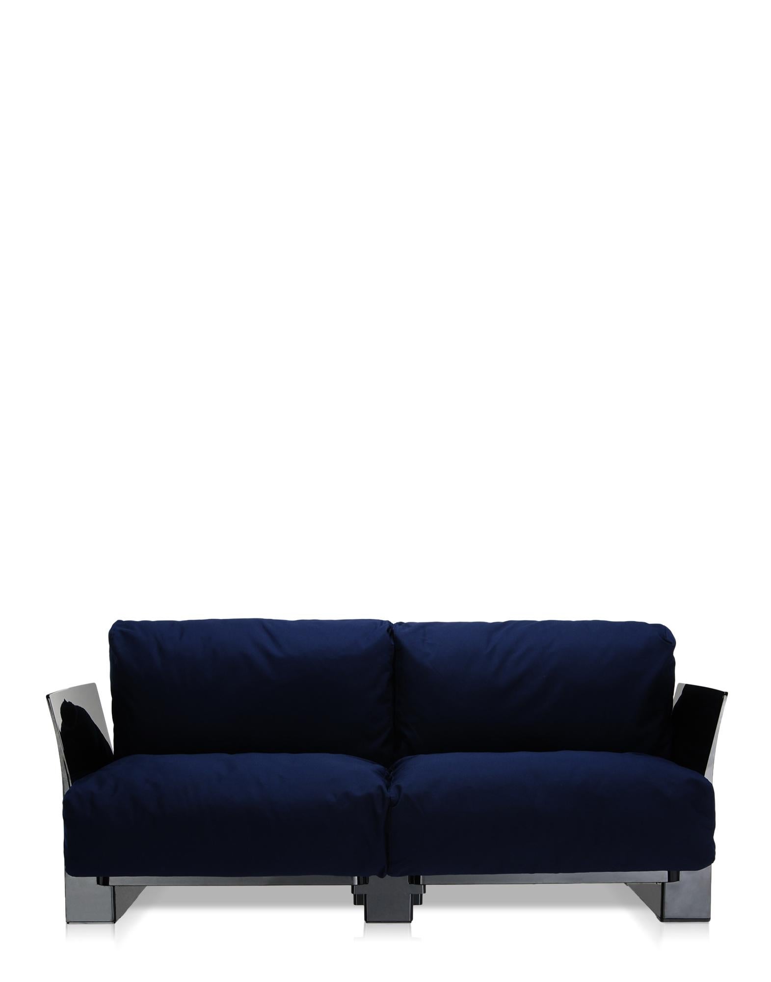 Italian Kartell Pop Outdoor Sofa in Sunbrella Blue by Piero Lissoni For Sale