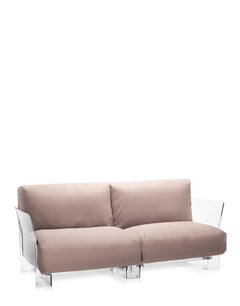 Kartell Pop Outdoor Sofa in Sunbrella Dove by Piero Lissoni
