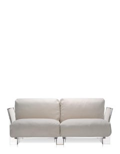 Kartell Pop Outdoor Sofa in Sunbrella Ecru by Piero Lissoni