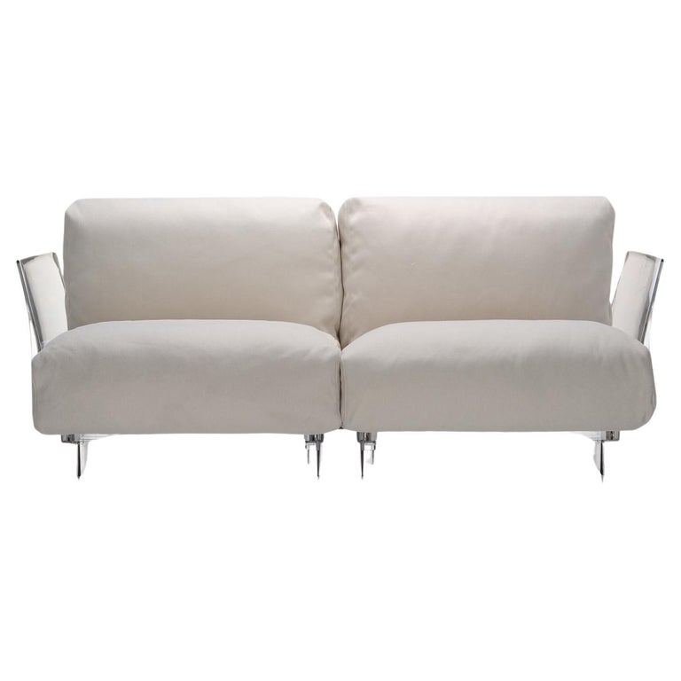 Kartell Pop Outdoor Sofa in Sunbrella Ecru by Piero Lissoni For
