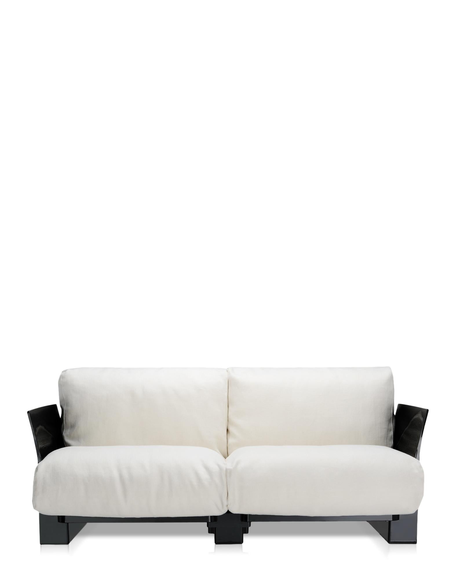 Kartell Pop Outdoor-Sofa in Sonnenschirmweiß von Piero Lissoni (Stoff) im Angebot