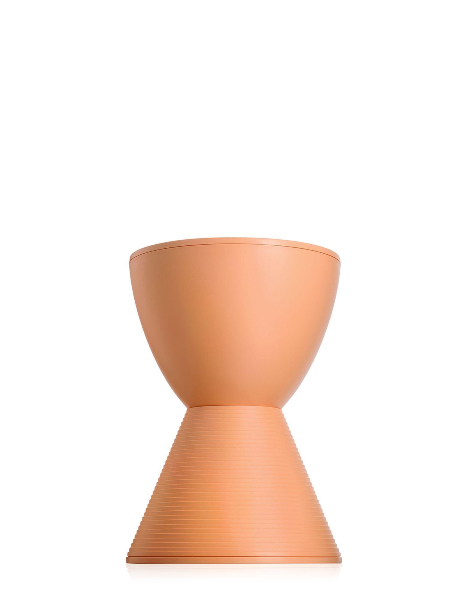 Thought up as a colorful game of building blocks, the Prince Aha stool is composed of two cones to resemble the shape of an hourglass. An entertaining and colorful accessory, a practical stool and stand to place beside the couch or the bed. The