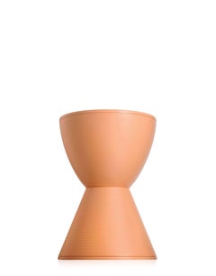 Kartell Prince Aha Stool in Light Orange by Philippe Starck