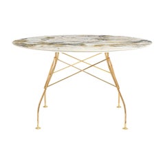 Kartell Tavolo rotondo lucido in marmo Symphonie di Antonio Citterio
