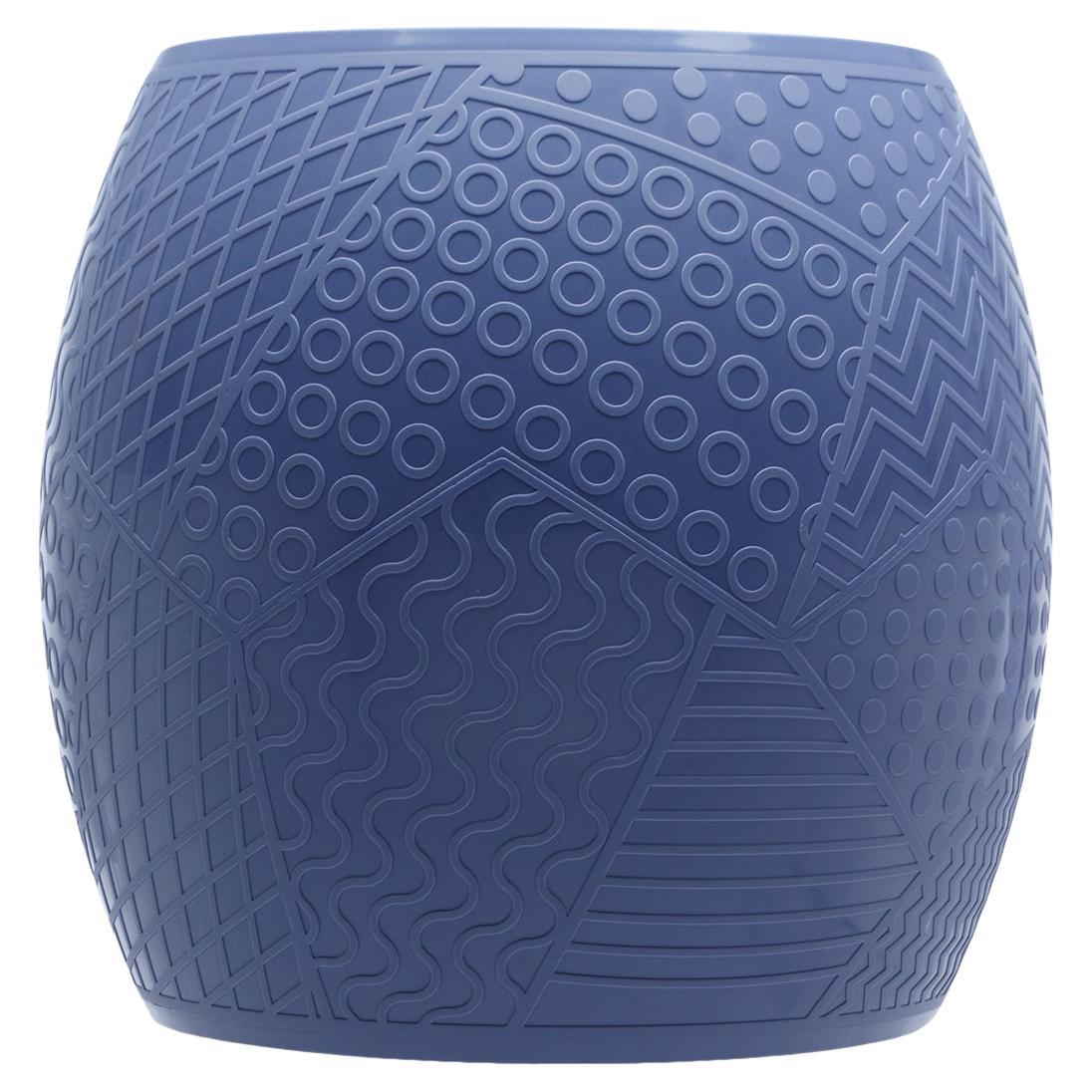 Kartell Roy Stool in Blue by Alessandro Mendini For Sale
