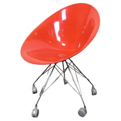 Kartell & S+Arc Red Rolling Chair