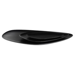 Kartell Set of 3 Namaste Plates in Black by Jean-Marie Massaud