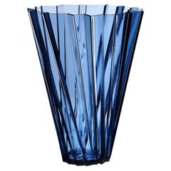 Kartell Shanghai Vase in Blue by Mario Bellini