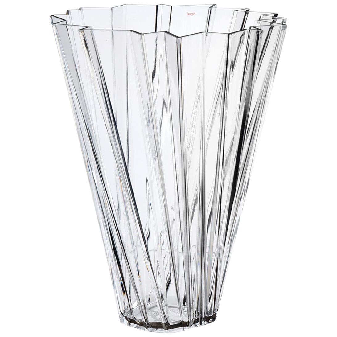 Kartell Shanghai Vase in Crystal by Mario Bellini
