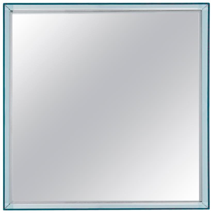 Kartell Short Only Me Mirror in Light Blue by Philippe Starck For Sale