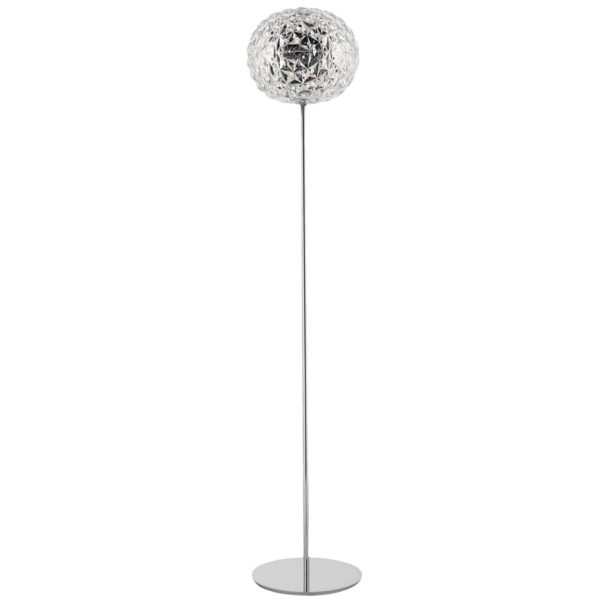 Kartell Short Planet Floor Lamp in Crystal by Tokujin Yoshioka For Sale