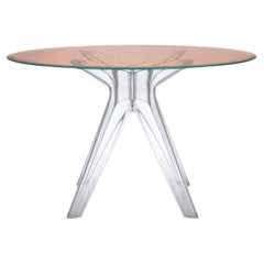 Kartell Sir Gio Round Coffee Table with Bronze Top by Philippe Starck