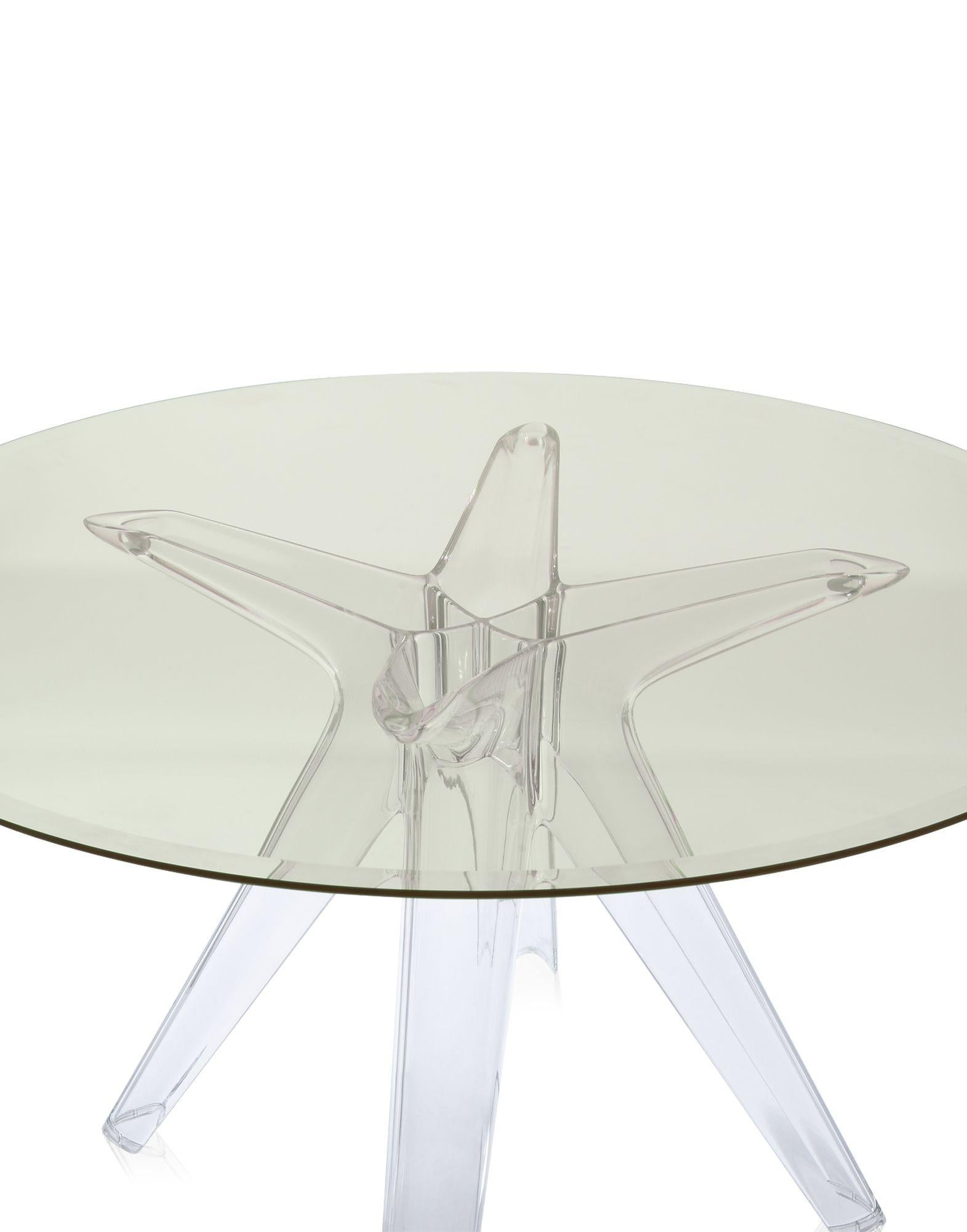 Moderne Table basse ronde Sir Gio avec plateau jaune de Philippe Starck pour Kartell en vente
