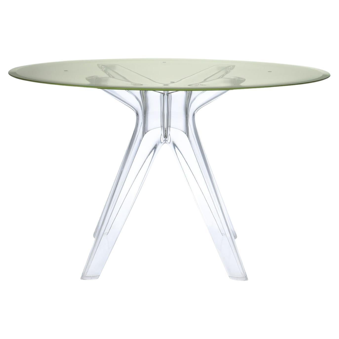 Kartell Sir Gio Round Coffee Table with Yellow Top by Philippe Starck For Sale