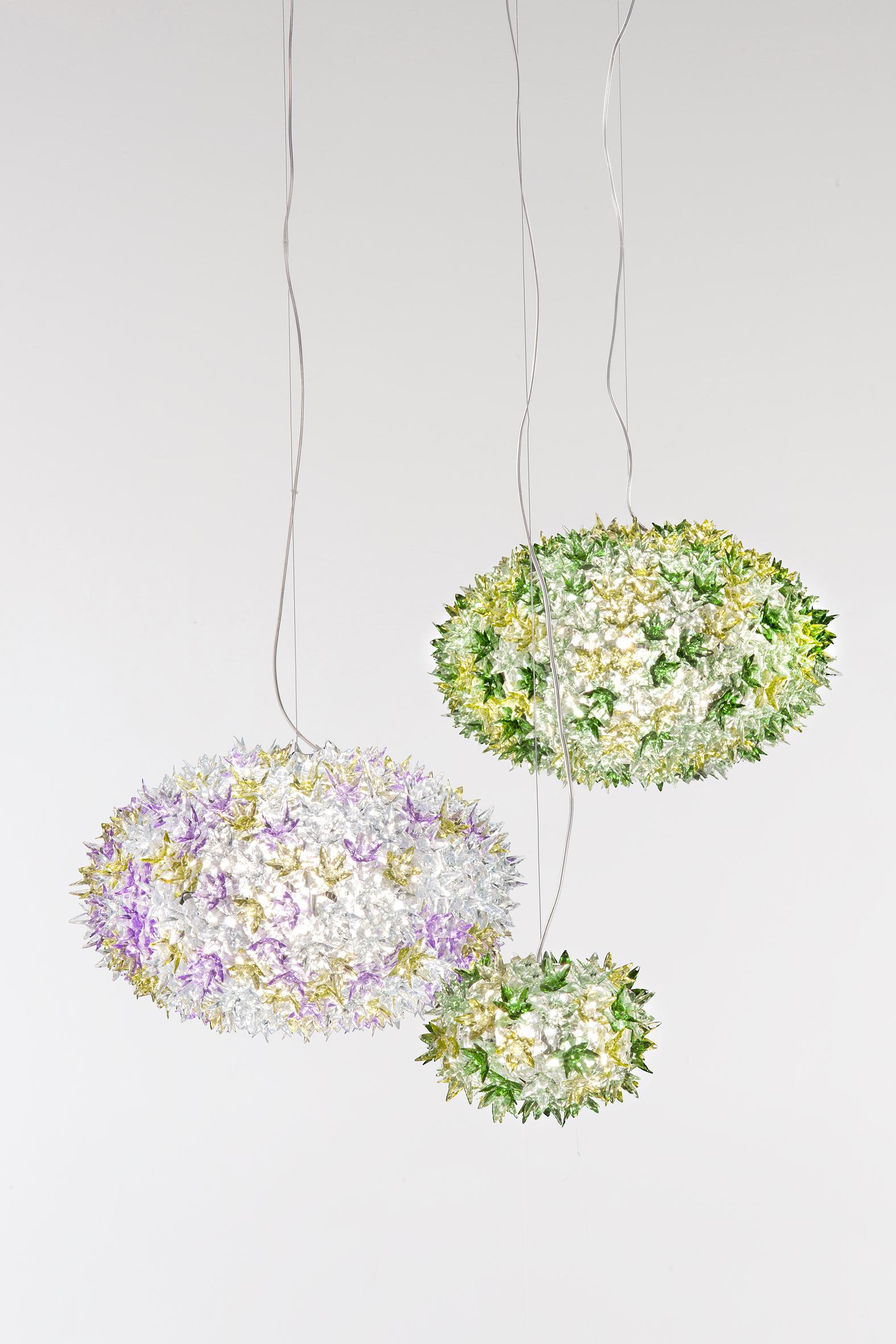 Kartell Piccola lampada a sospensione Bloom in cristallo di Ferruccio Laviani 4