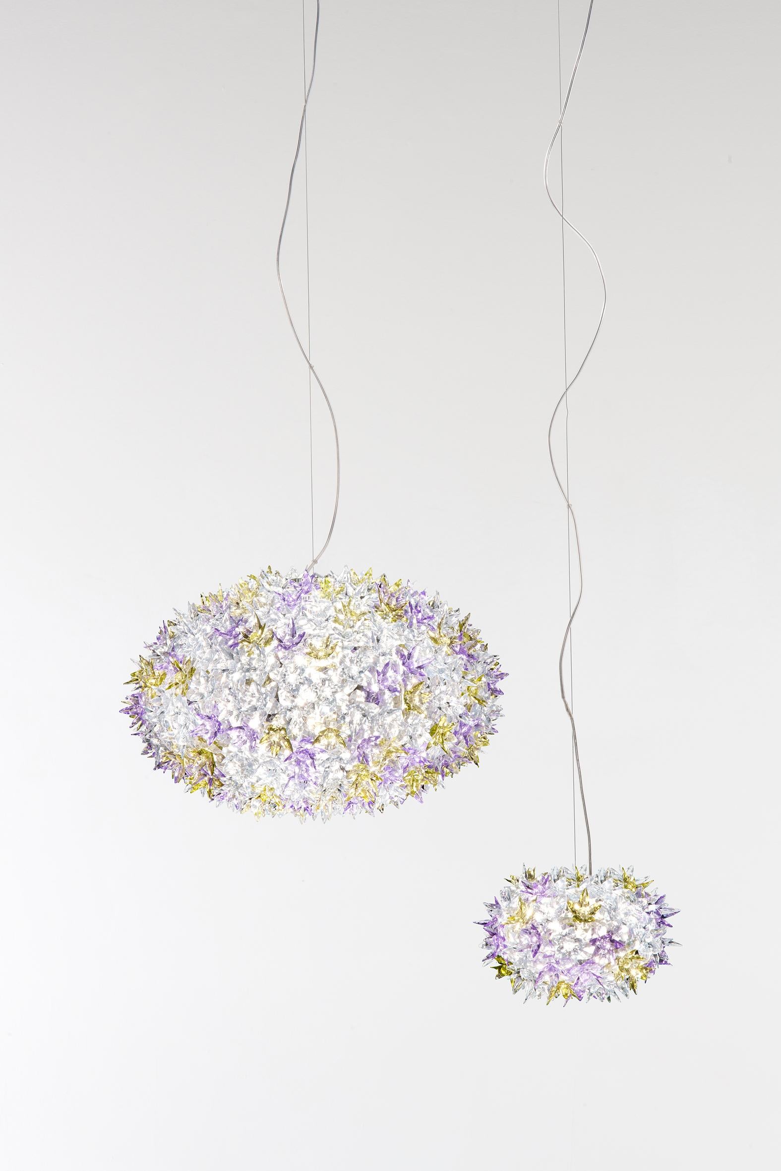 Lampe à suspension Kartell Small Bloom en cristal de Ferruccio Laviani en vente 1