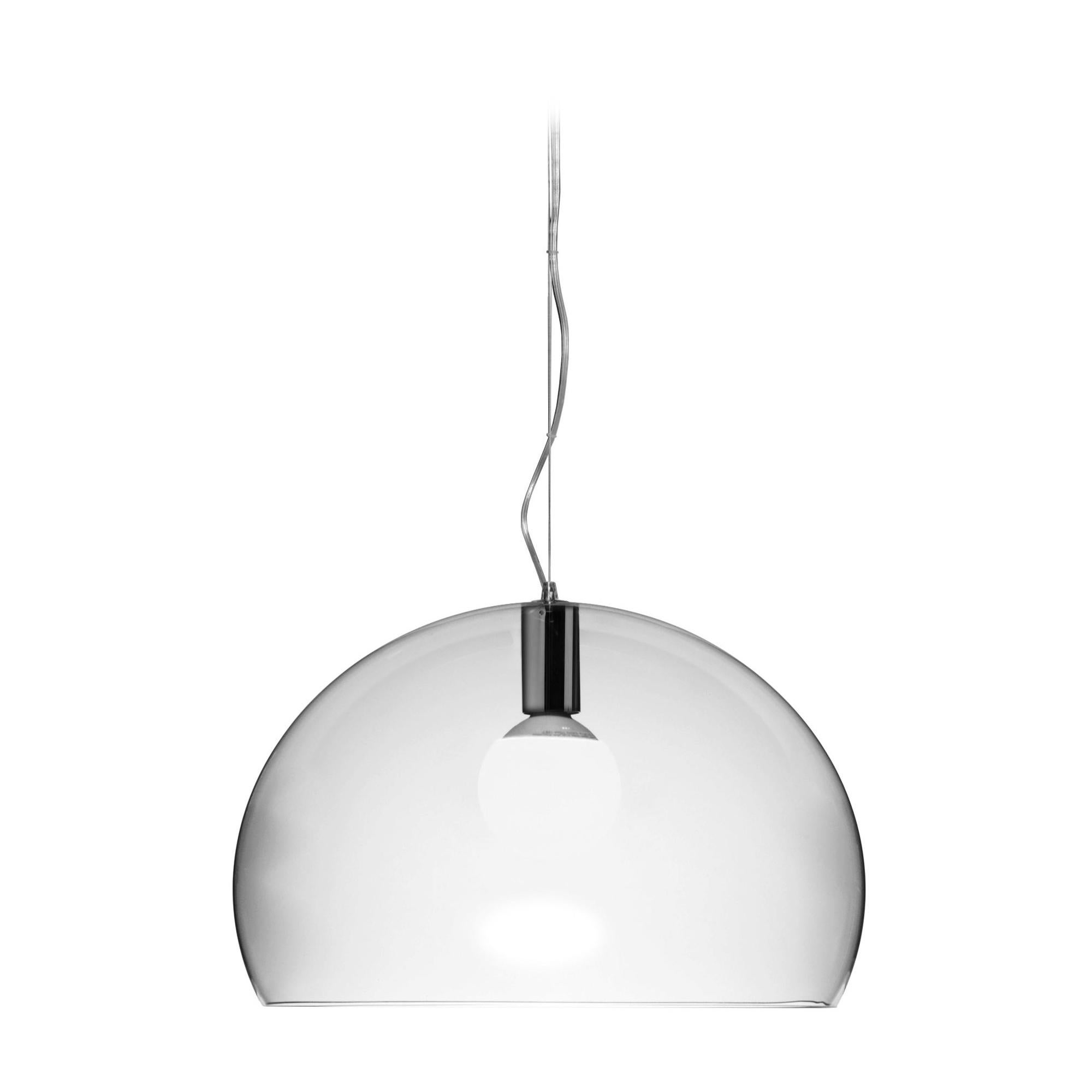 Petite lampe à suspension Kartell FL/Y en cristal de Ferruccio Laviani en vente