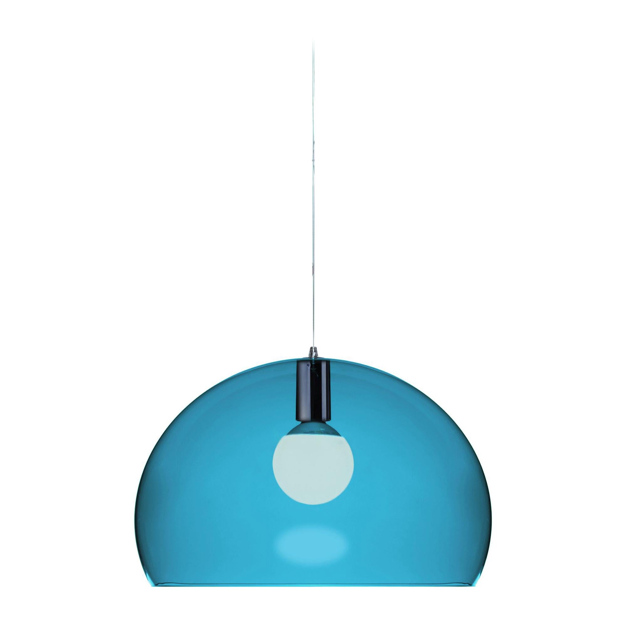 SLAMP Clizia Small Pendant Light in Blue by Adriano Rachele For Sale at 1stDibs