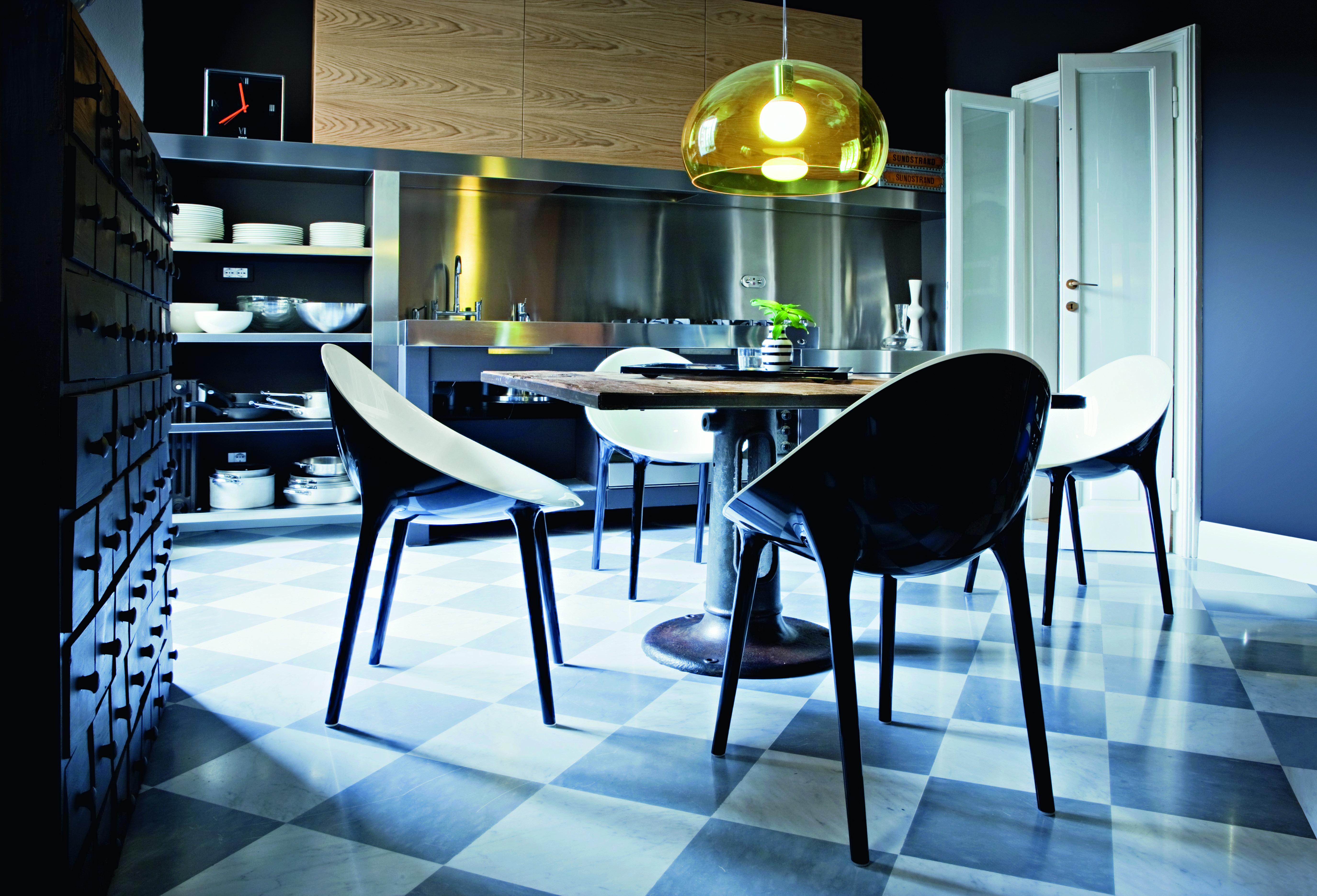 Lámpara colgante Kartell FL/Y pequeña en azul cielo by Ferruccio Laviani 7