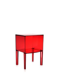 Kartell Small Ghost Buster Red Nightstand by Philippe Starck & Eugeni Quitllet