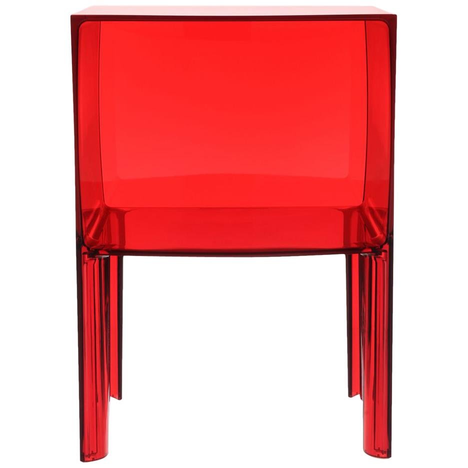 Kartell Small Ghost Buster Red Nightstand by Philippe Starck & Eugeni Quitllet