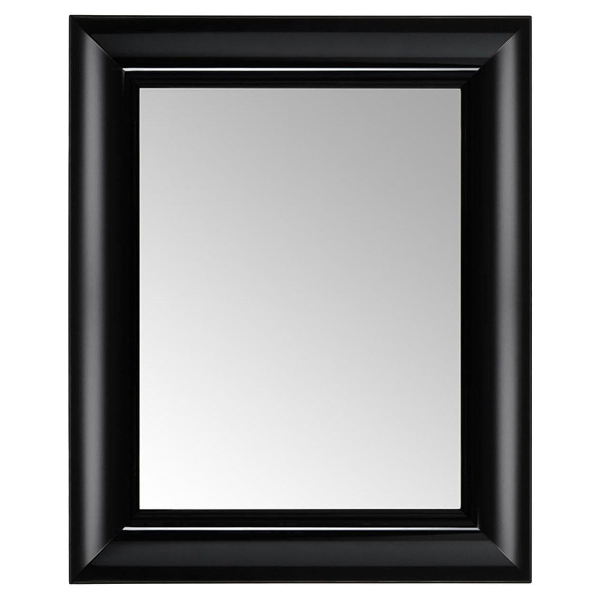 Espejo pequeño rectangular Francois Ghost de Kartell en negro by Philippe Starck
