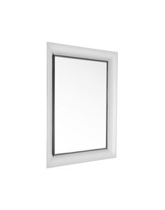 Espejo rectangular pequeño Francois Ghost de Kartell en cromo por Philippe Starck