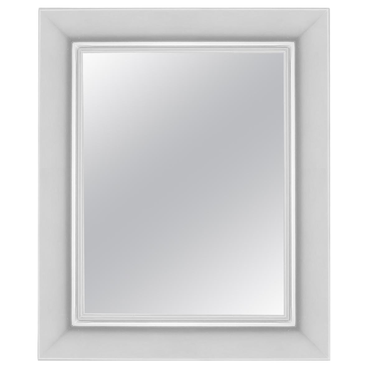 Kartell Small Rectangular Francois Ghost Mirror in Chrome by Philippe Starck For Sale