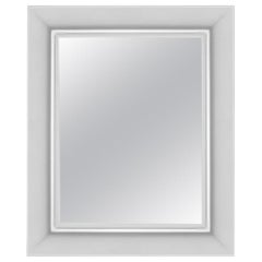 Kartell Small Rectangular Francois Ghost Mirror in Chrome by Philippe Starck