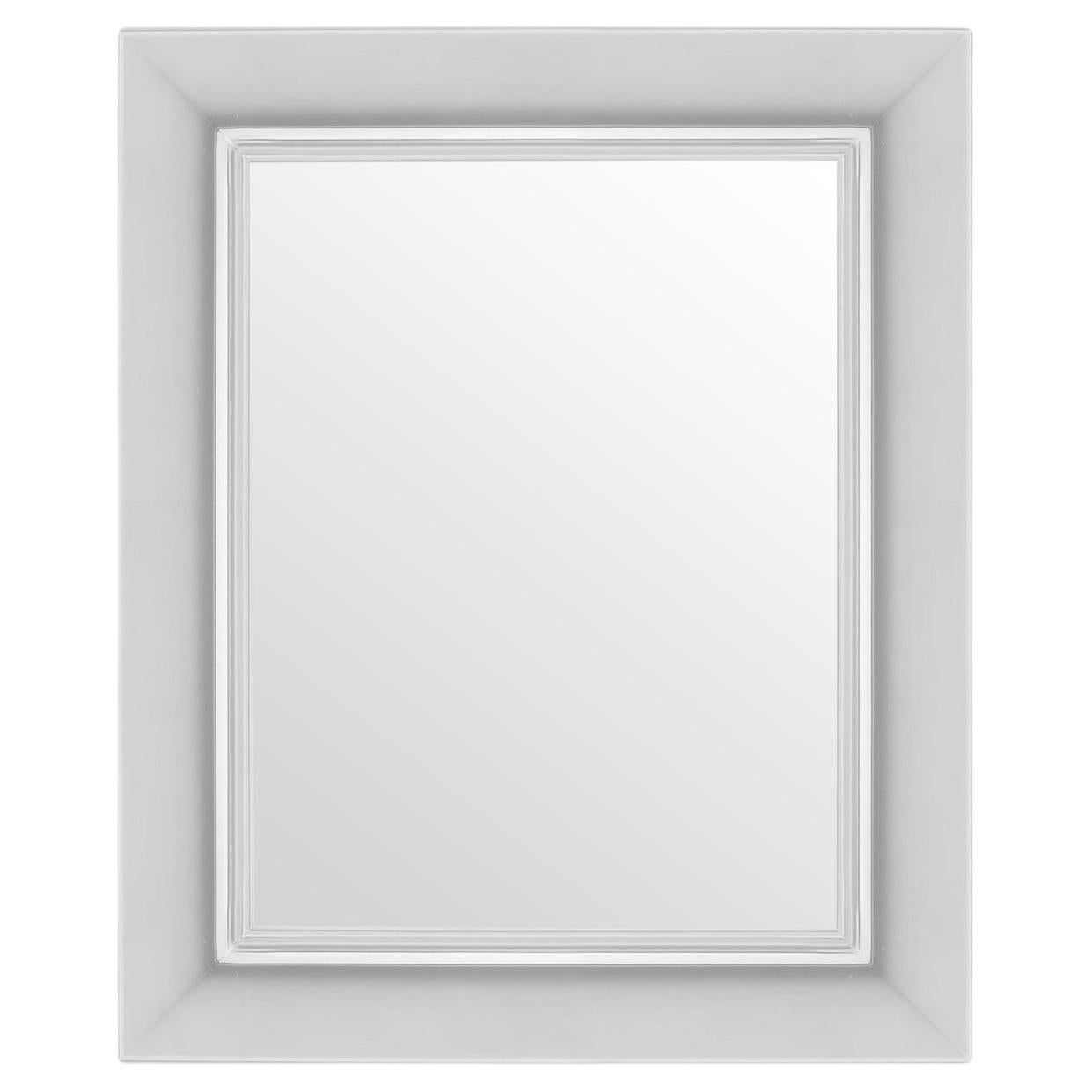 Kartell Kleiner rechteckiger Francois-Ghost-Spiegel aus Chrom von Philippe Starck