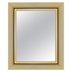 Kartell Small Rectangular Francois Ghost Mirror in Gold by Philippe Starck