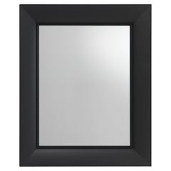 Kartell Small Rectangular Francois Ghost Mirror in Mat Black by Philippe Starck