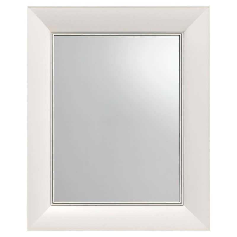 Kartell Small Rectangular Francois Ghost Mirror in Mat White by ...
