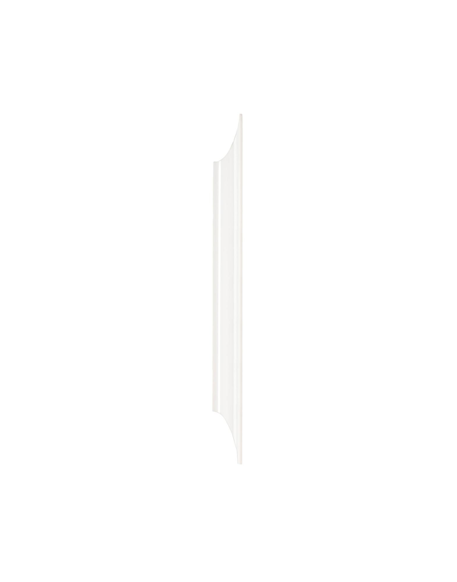 Modern Kartell Small Rectangular Francois Ghost Mirror in White by Philippe Starck For Sale