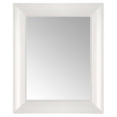 Kartell, rechteckiger Francois-Ghost-Spiegel in Weiß von Philippe Starck