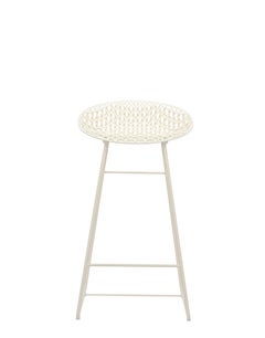 Kartell Smatrik Stool in White by Tokujin Yoshioka