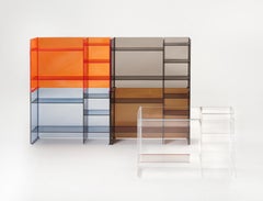 Kartell Sound Rack Modular Bookcase in Crystal by Ludovica and Roberto Palomba
