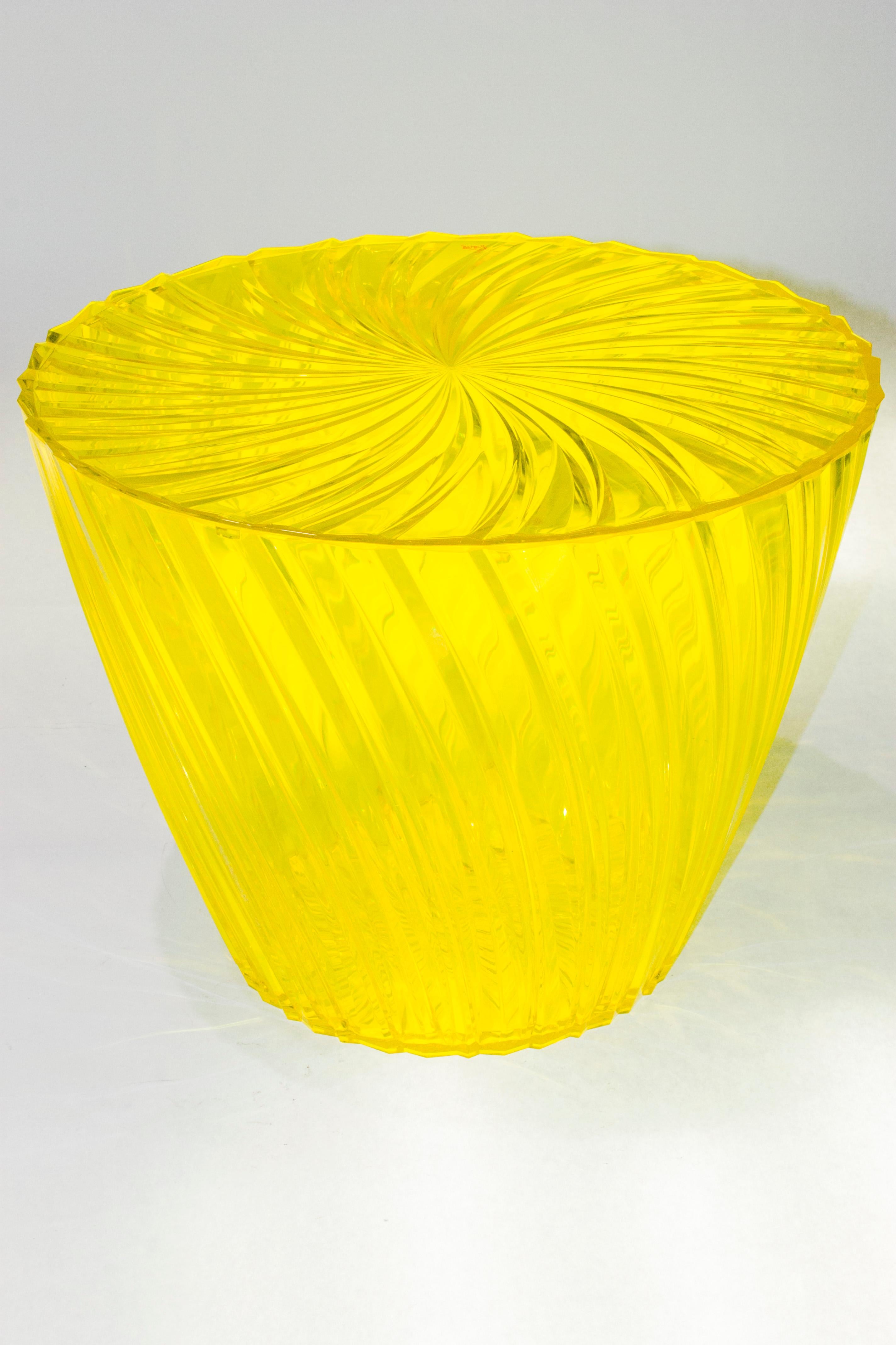 Modern Kartell Sparkle Round Table-Stool in Crystal by Tokujin Yoshioka For Sale
