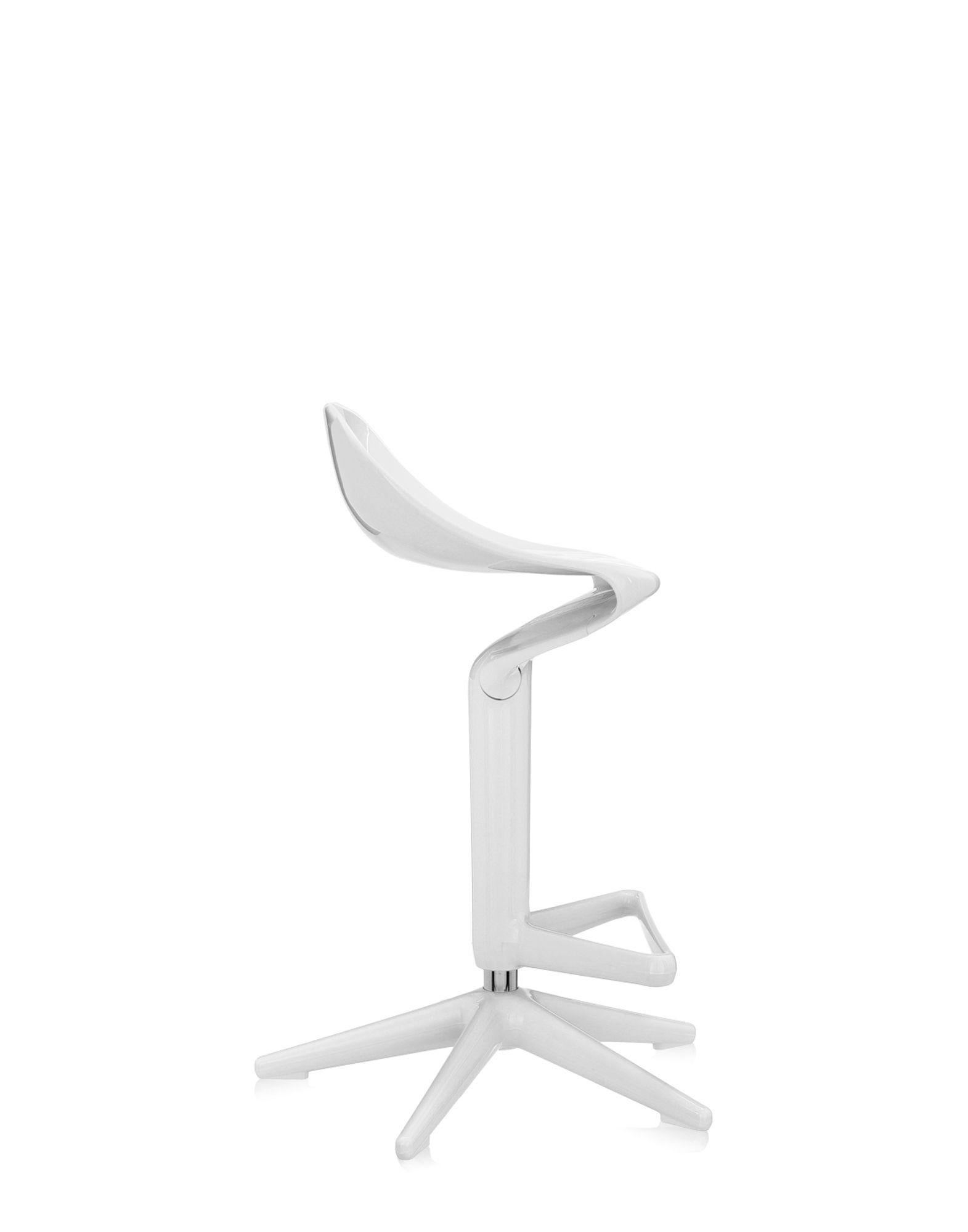 Modern Kartell Spoon Stool in White by Antonio Citterio & Toan Nguyen For Sale
