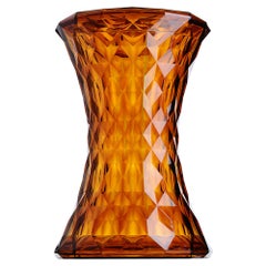 Kartell Stone Stool in Amber by Marcel Wanders