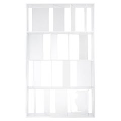 Kartell Sundial Modular Bookcase in Crystal and White by Nendo