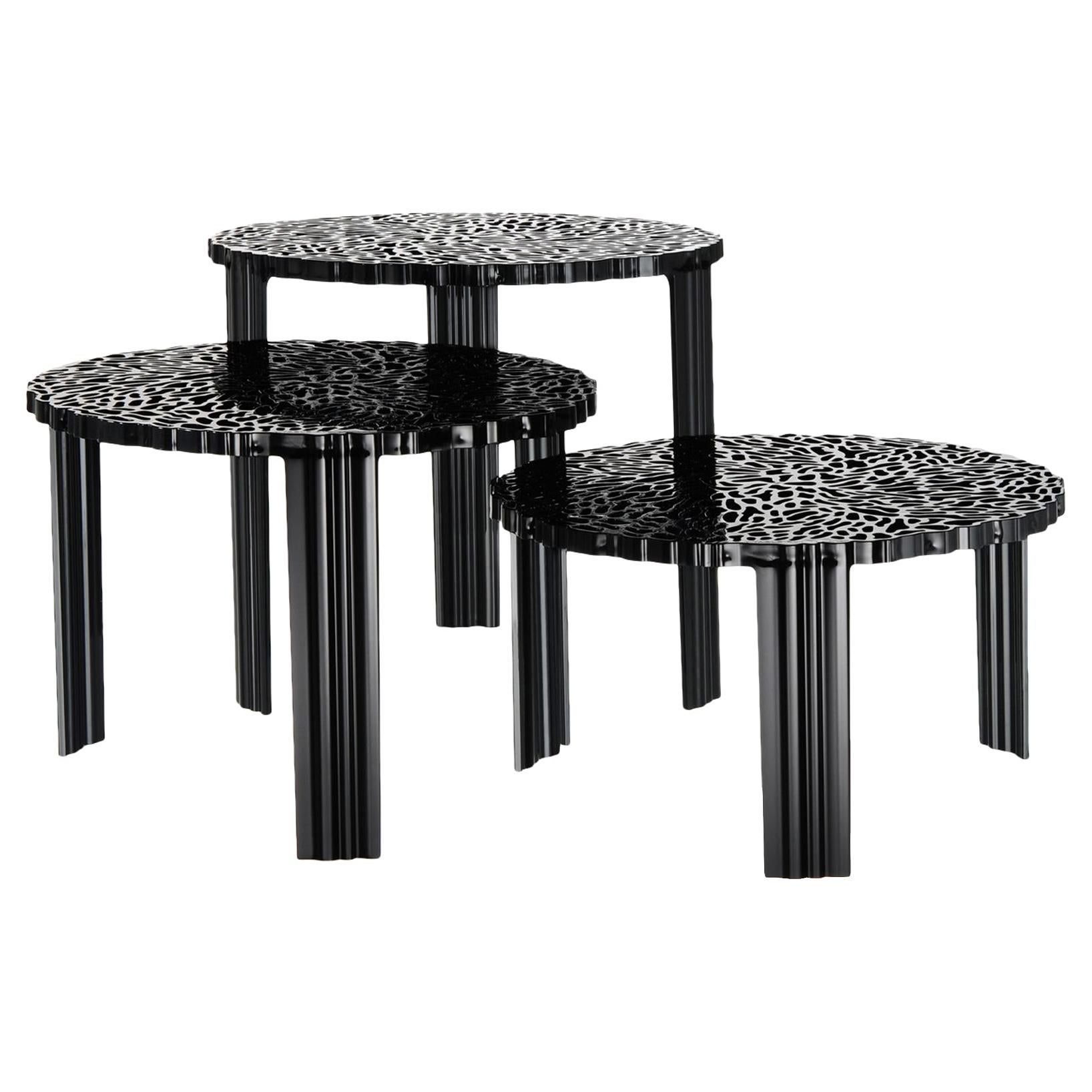 Kartell T-Table by Patricia Urquiola in Black For Sale