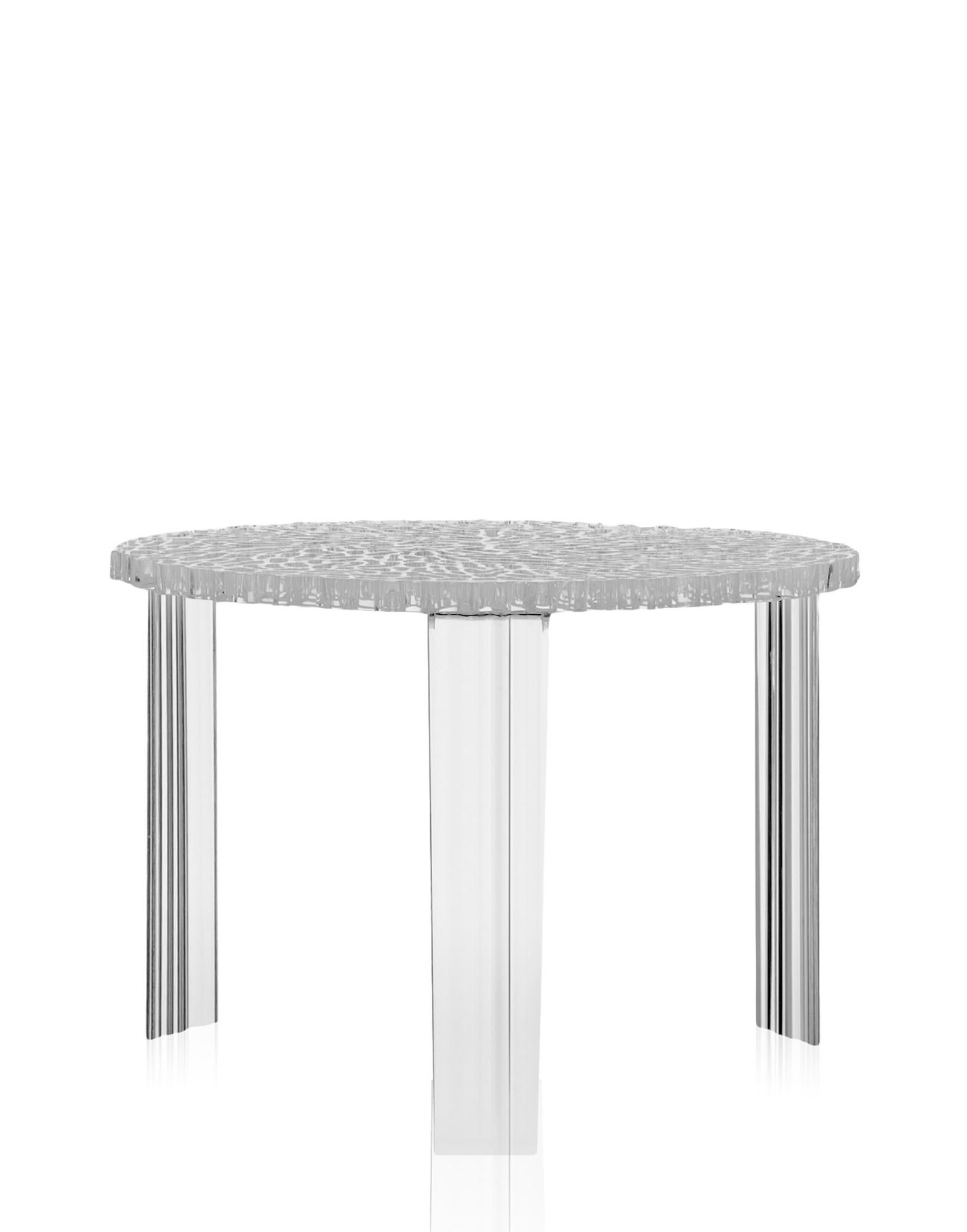 Modern Kartell T-Table by Patricia Urquiola in Crystal For Sale