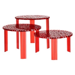 Kartell T-Table by Patricia Urquiola in Red