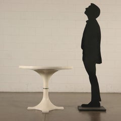 Kartell Table, Plastic Material, Metal, A. Castelli I. Gardella, 1960s