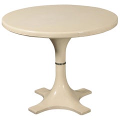 Kartell Table, Plastic Material, Metal, A. Castelli I. Gardella, 1960s