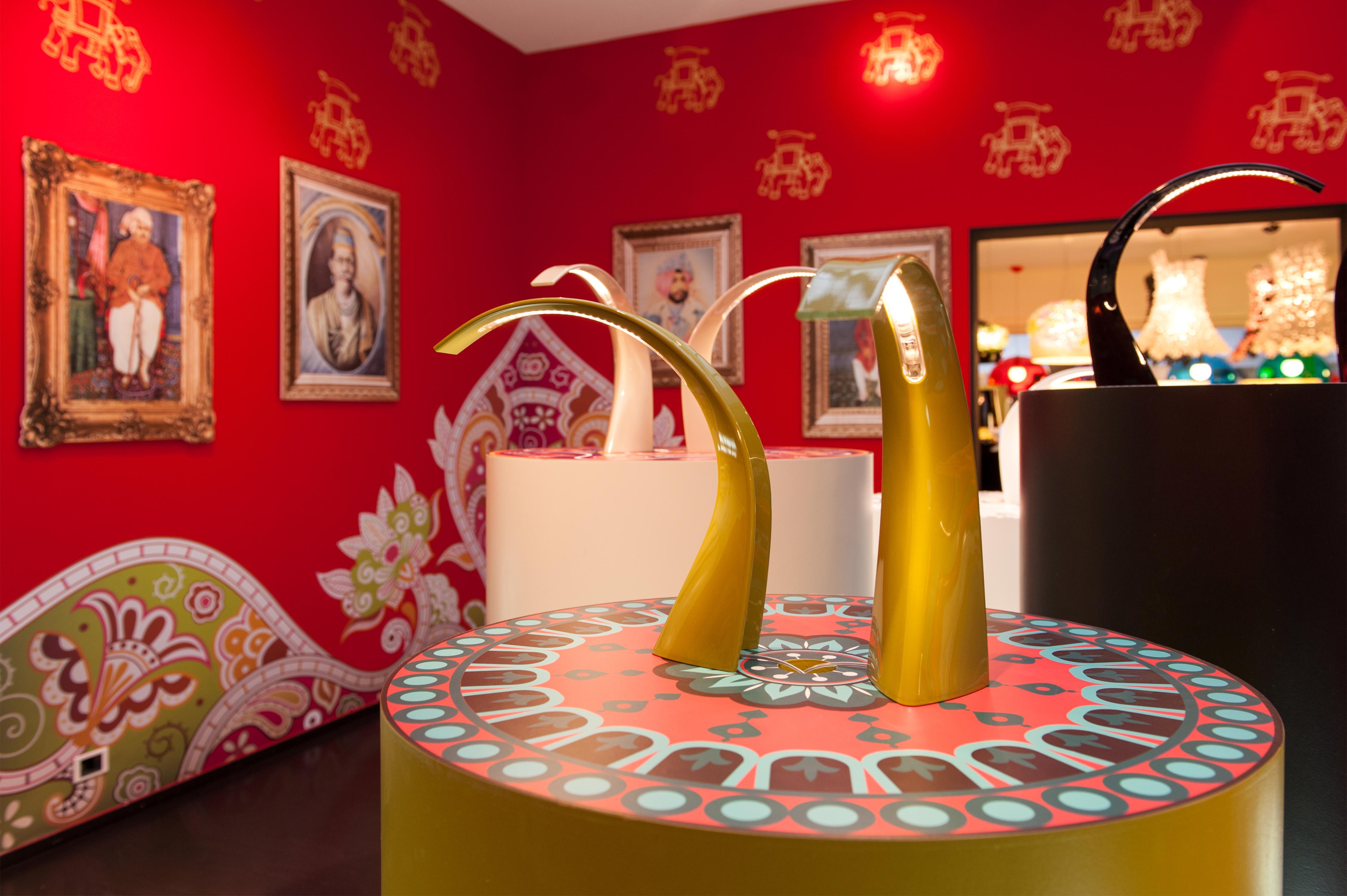 italien Mini lampes de bureau Kartell Taj en cristal de Ferruccio Laviani en vente
