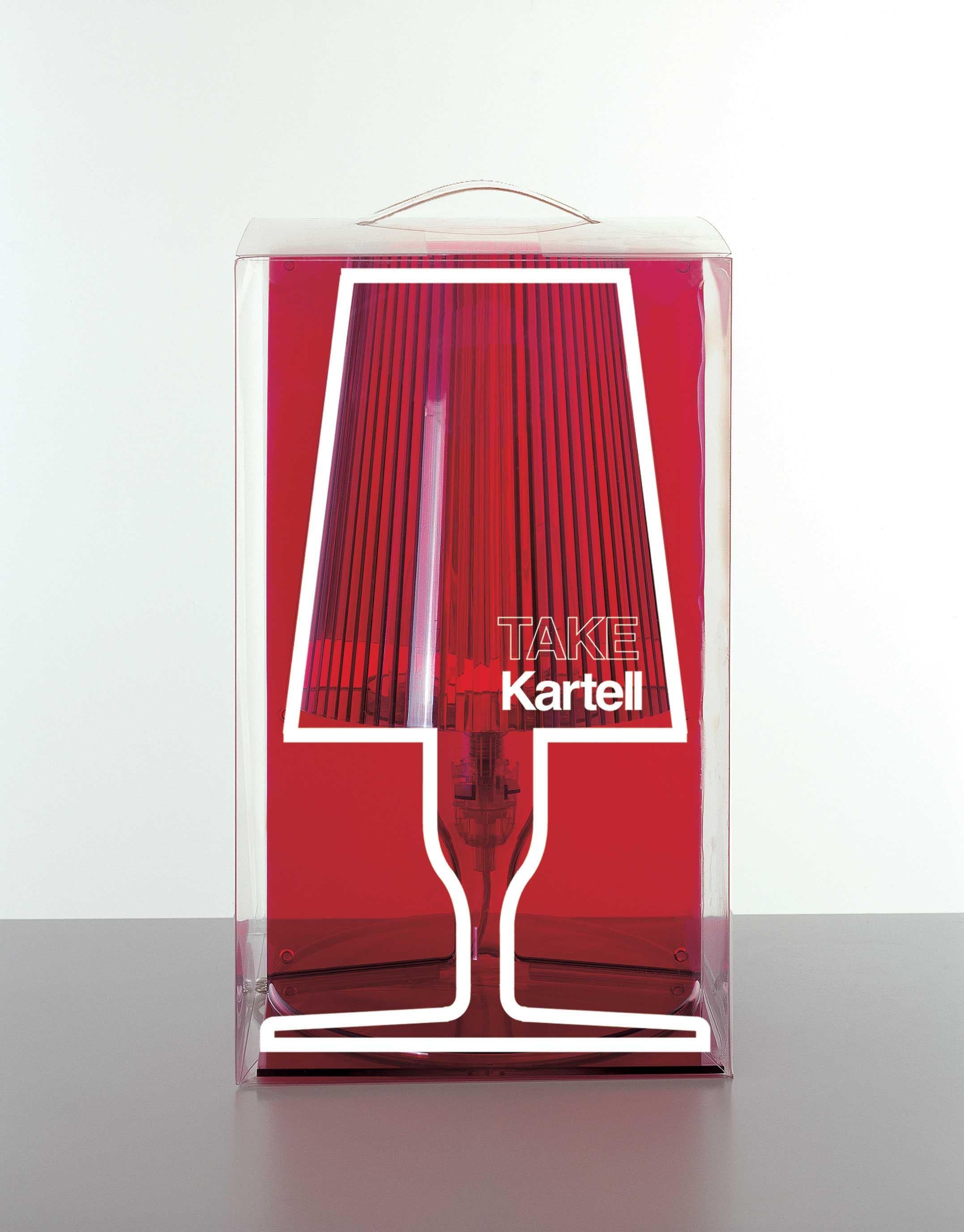 Kartell Take Lamp in Amber by Ferruccio Laviani For Sale 3